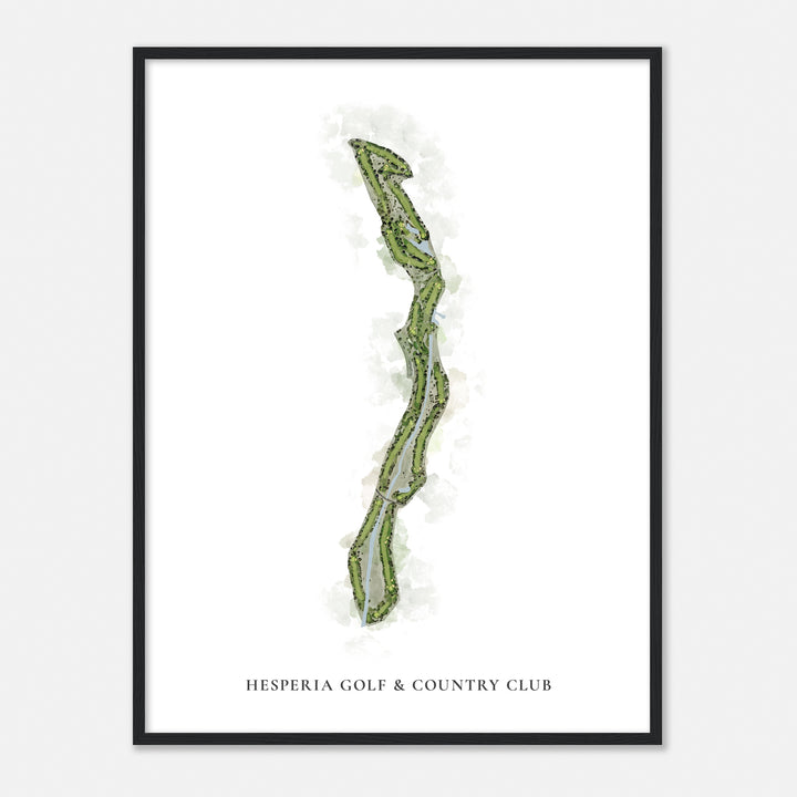 Print of Hesperia Golf & Country Club Classic Map
