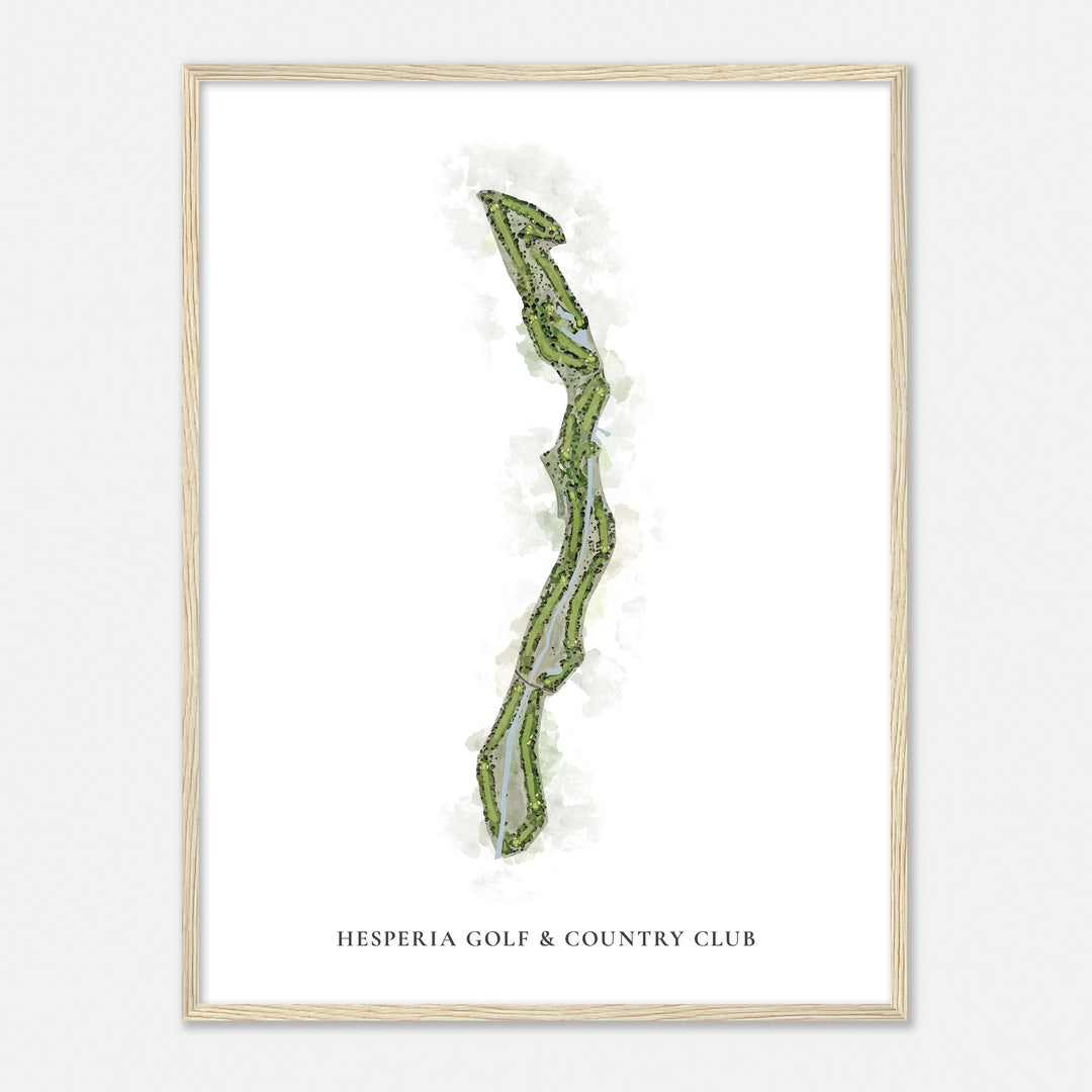 Print of Hesperia Golf & Country Club Classic Map