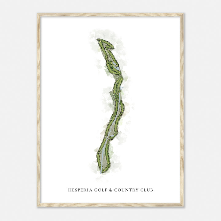 Print of Hesperia Golf & Country Club Classic Map