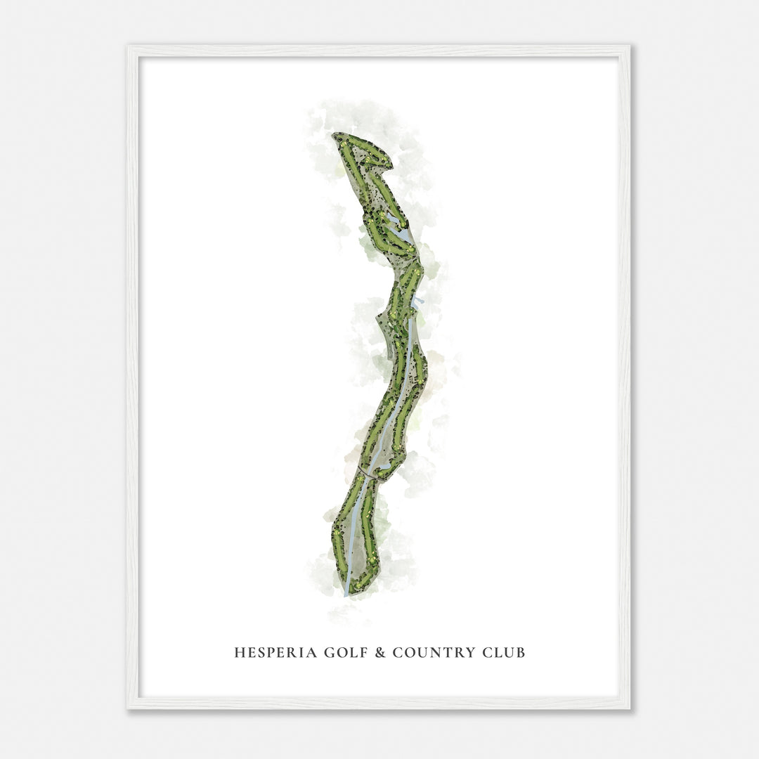 Print of Hesperia Golf & Country Club Classic Map
