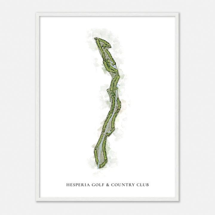Print of Hesperia Golf & Country Club Classic Map