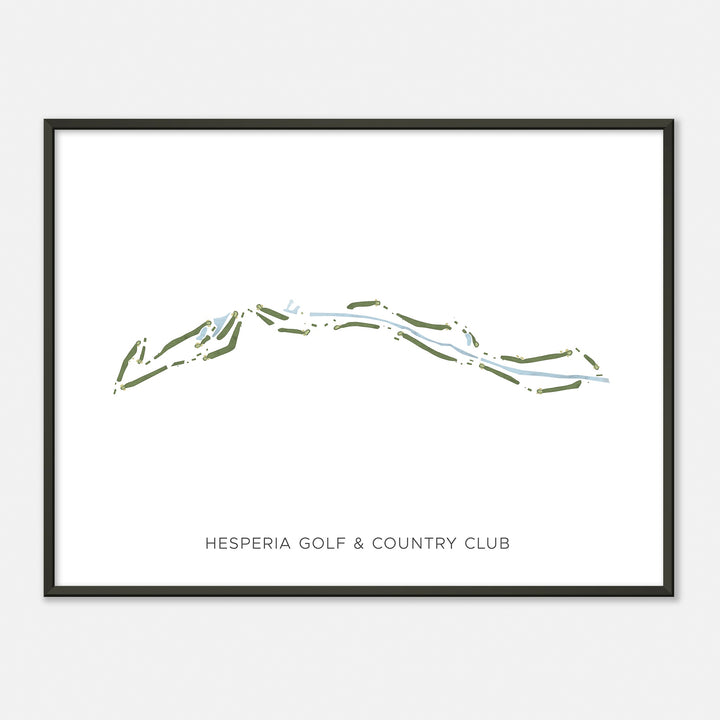 Print of Hesperia Golf & Country Club Modern Map