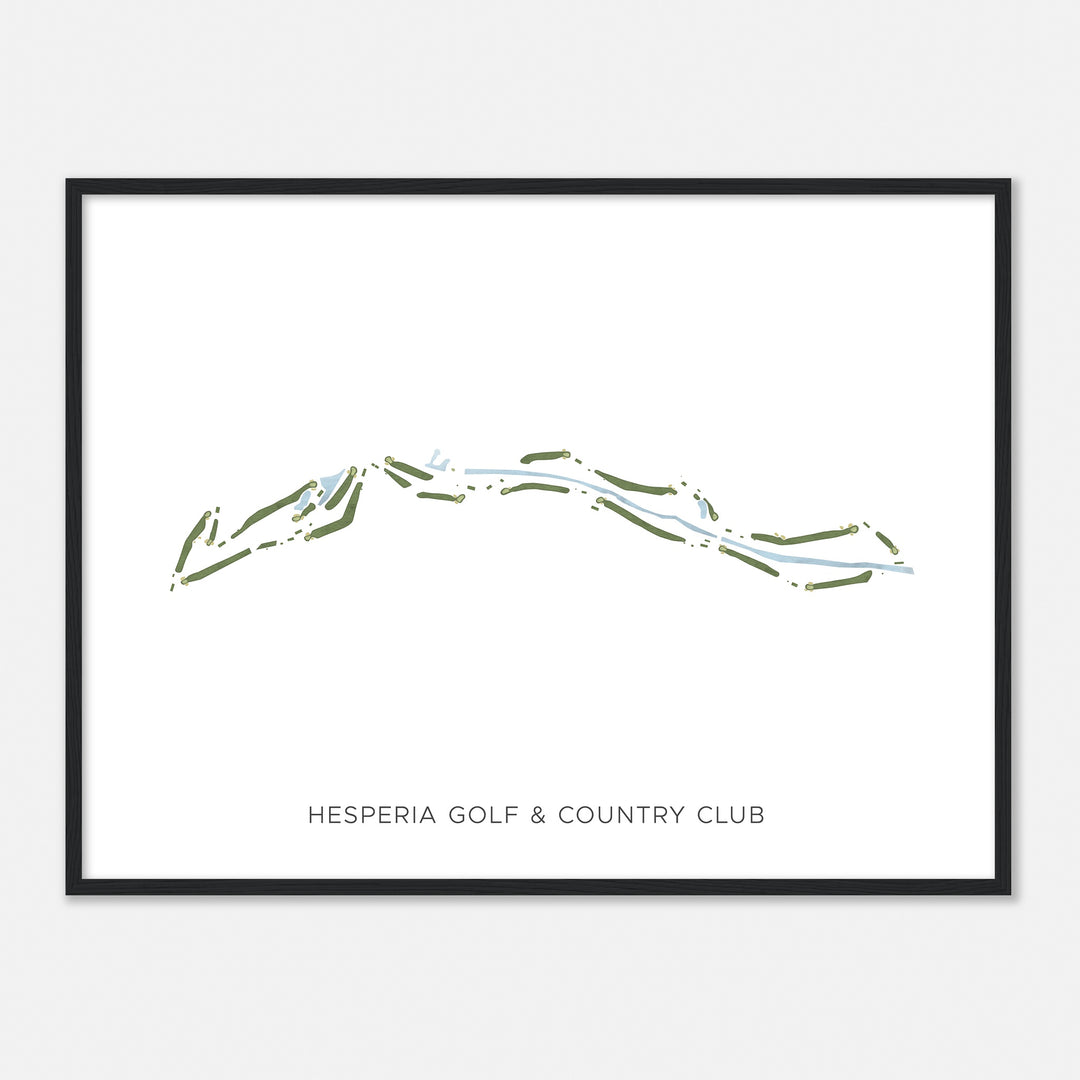 Print of Hesperia Golf & Country Club Modern Map