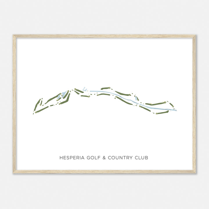Print of Hesperia Golf & Country Club Modern Map
