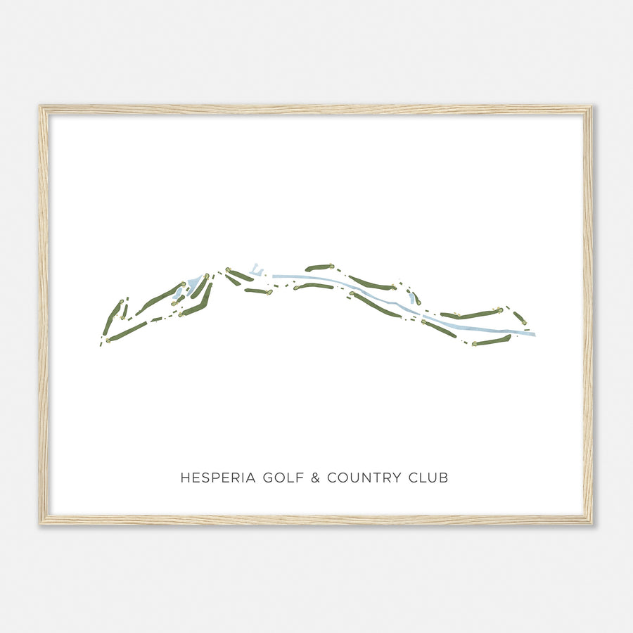 Print of Hesperia Golf & Country Club Modern Map