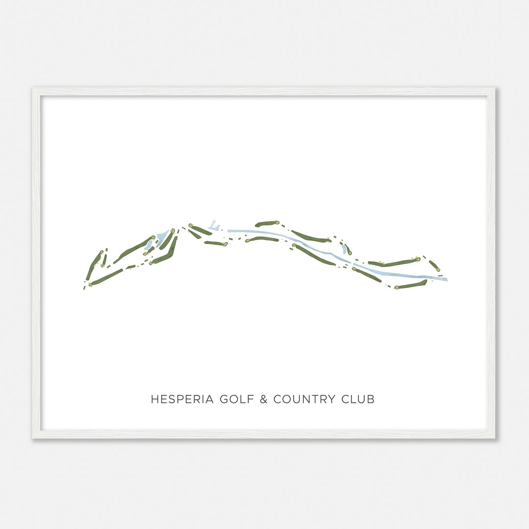 Print of Hesperia Golf & Country Club Modern Map