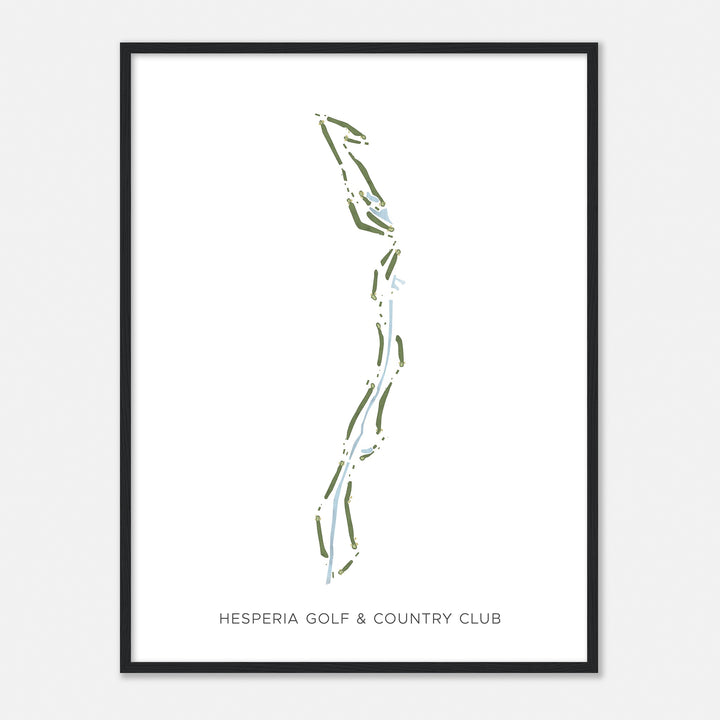 Print of Hesperia Golf & Country Club Modern Map