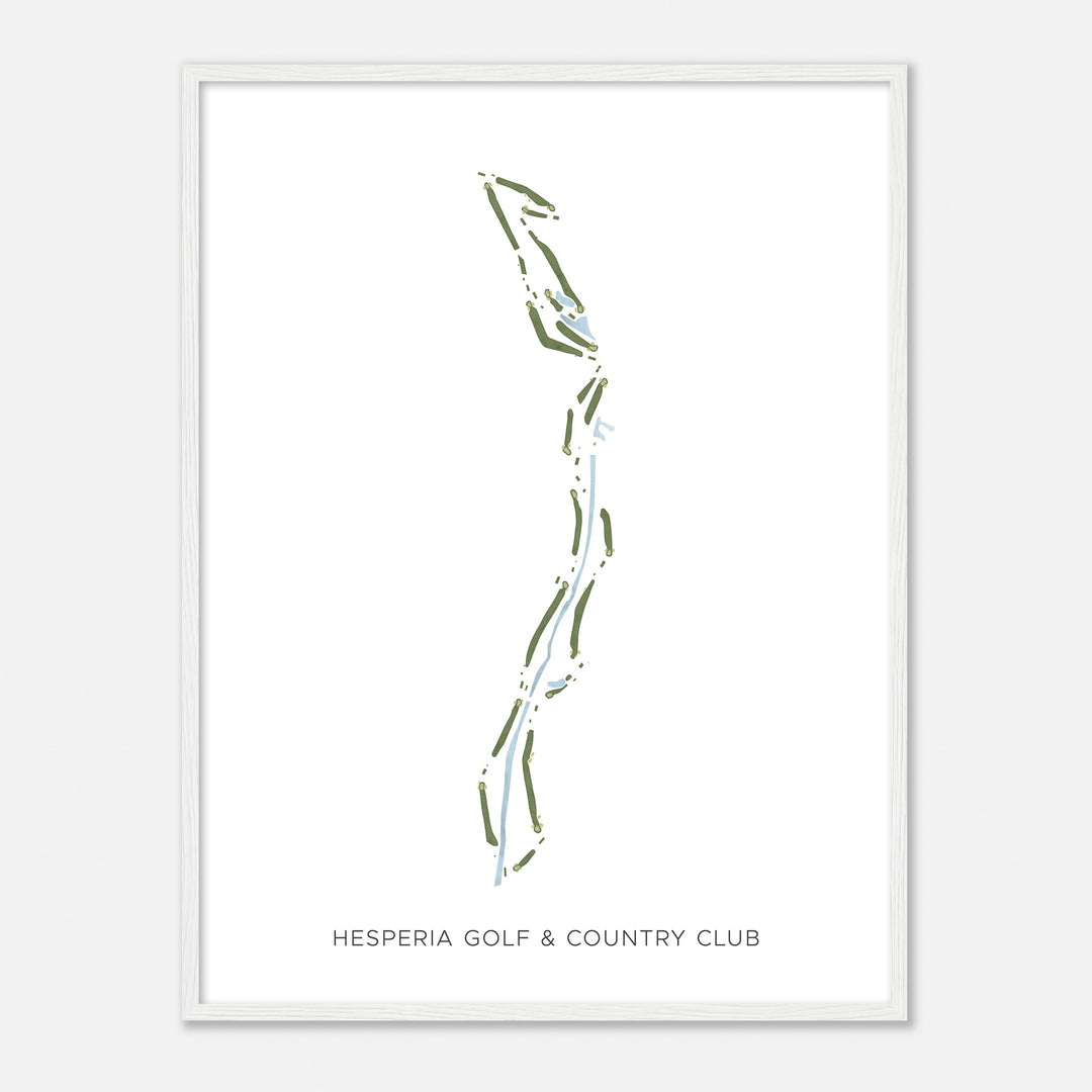 Print of Hesperia Golf & Country Club Modern Map