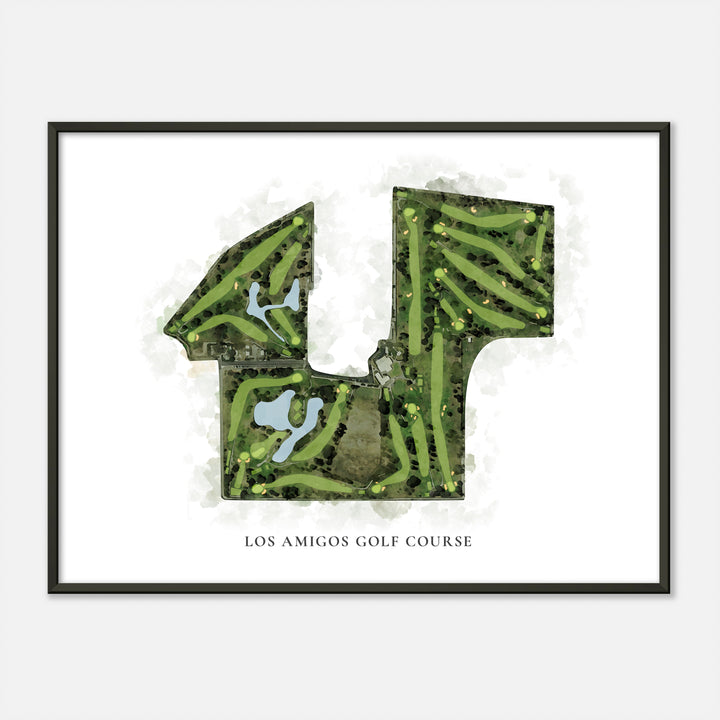 Print of Los Amigos Golf Course Classic Map