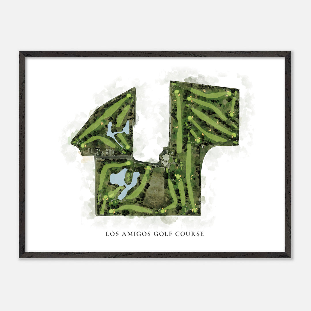 Print of Los Amigos Golf Course Classic Map