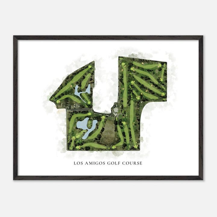 Print of Los Amigos Golf Course Classic Map