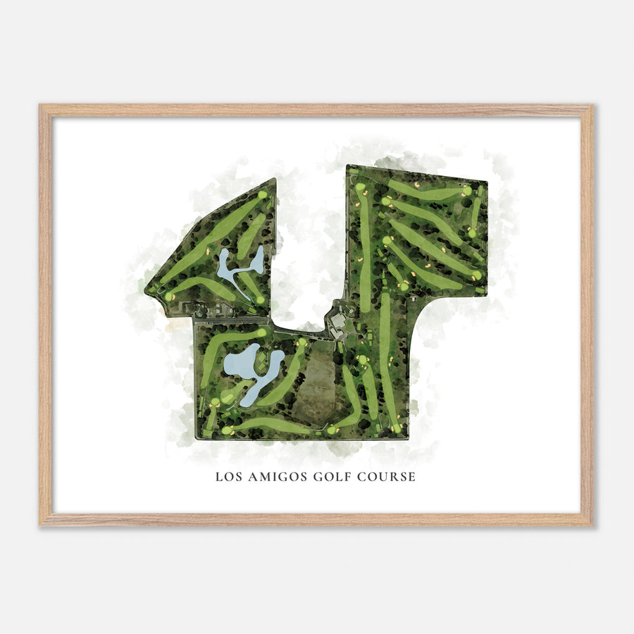 Print of Los Amigos Golf Course Classic Map