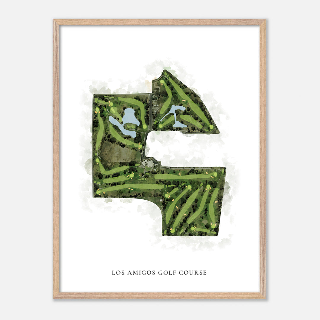 Print of Los Amigos Golf Course Classic Map