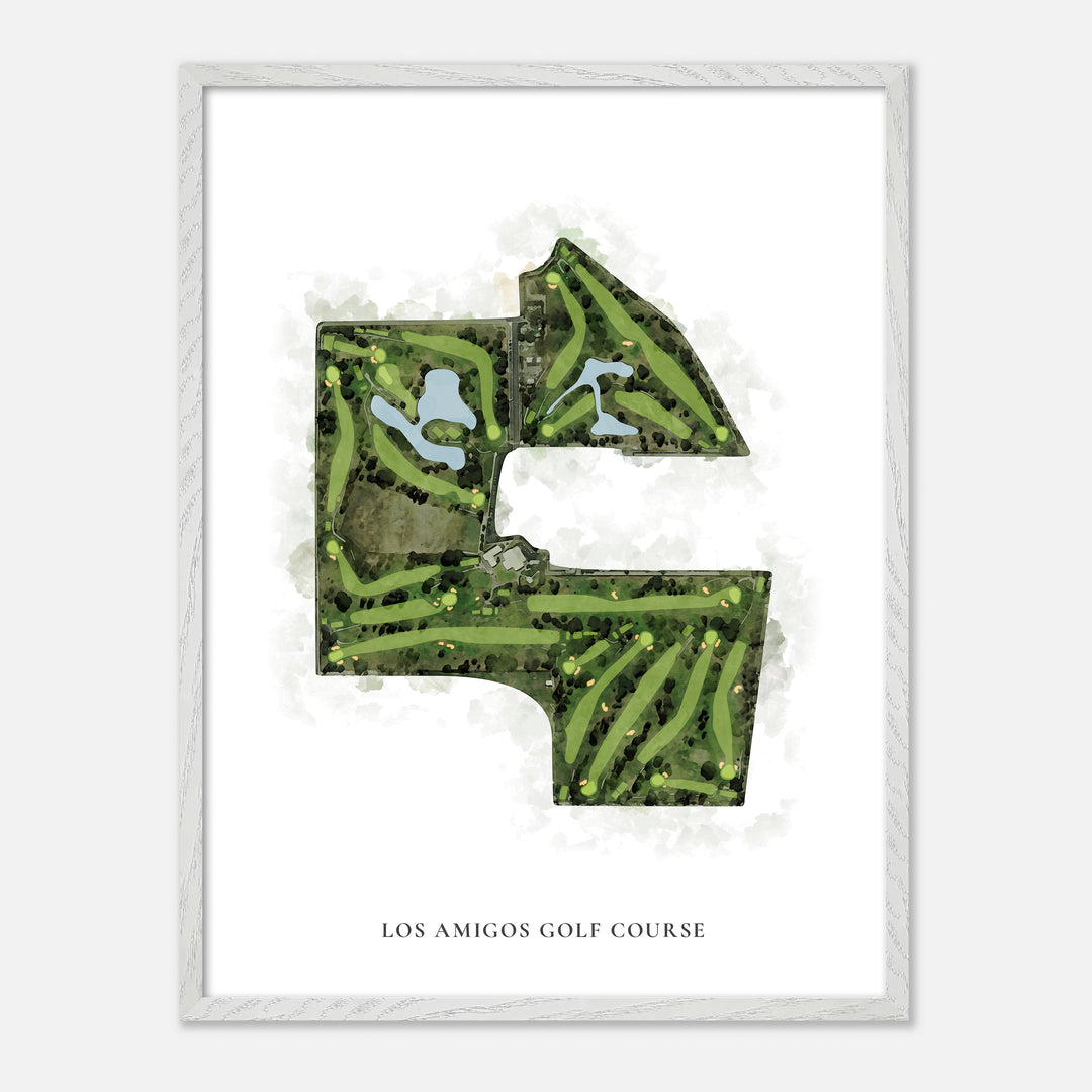 Print of Los Amigos Golf Course Classic Map