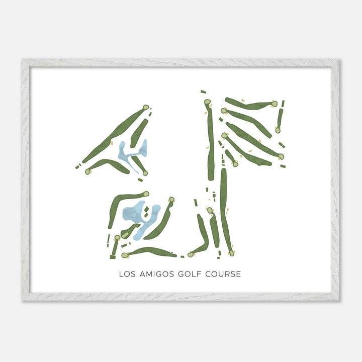 Print of Los Amigos Golf Course Modern Map