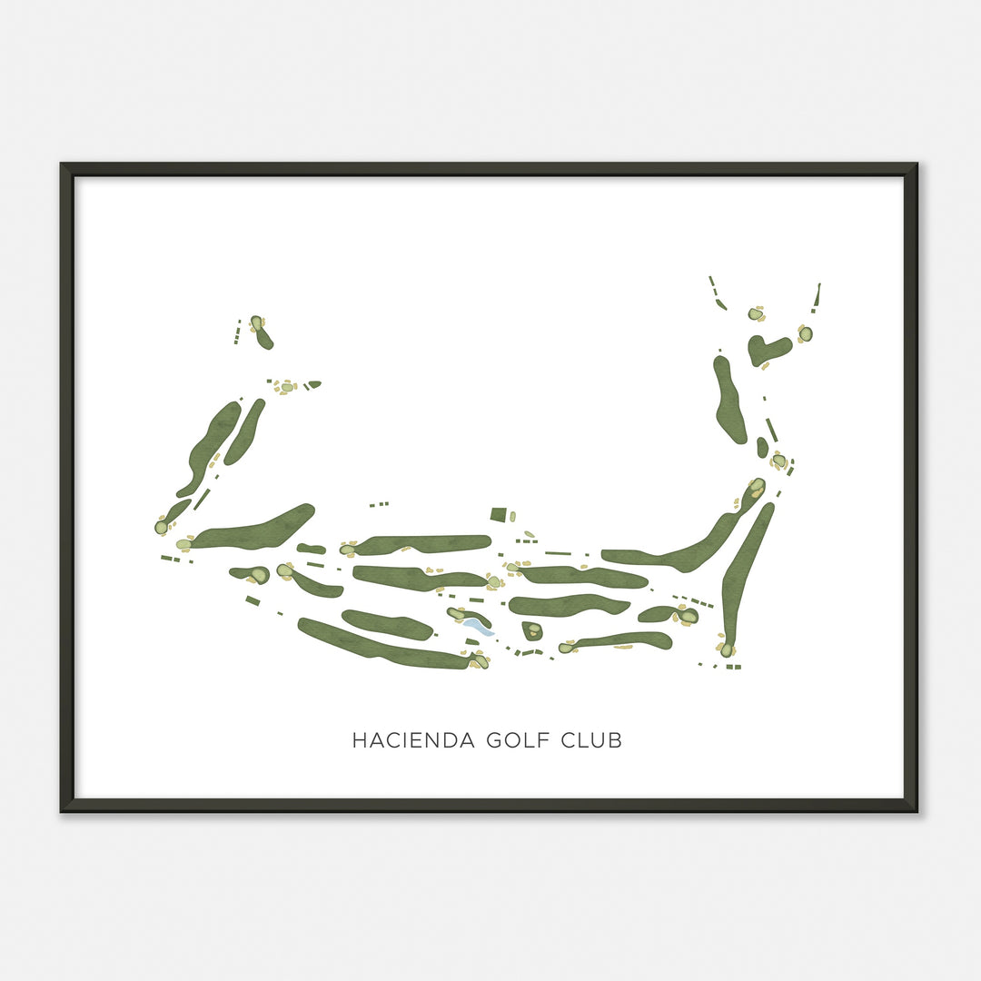 Print of Hacienda Golf Club Modern Map