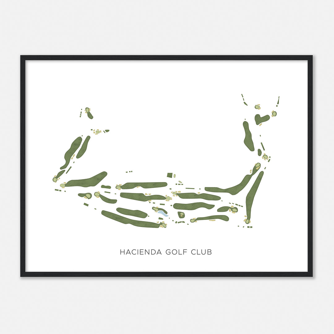 Print of Hacienda Golf Club Modern Map