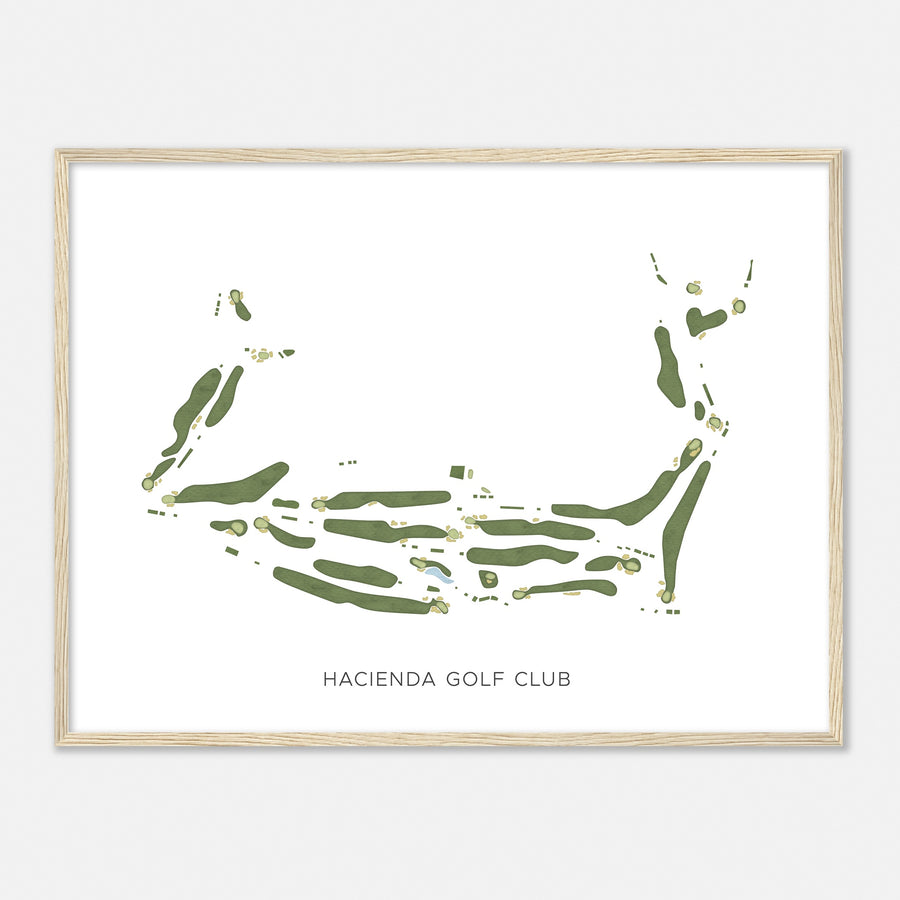 Print of Hacienda Golf Club Modern Map