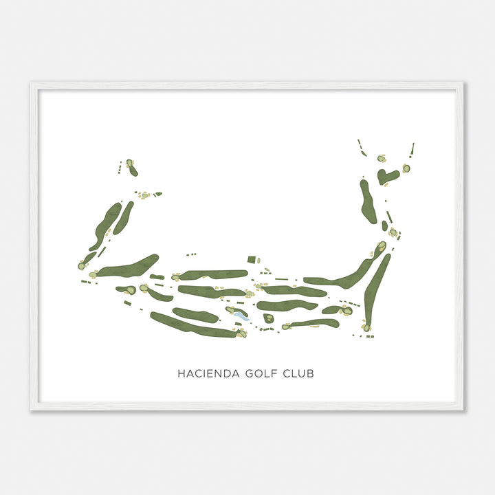 Print of Hacienda Golf Club Modern Map