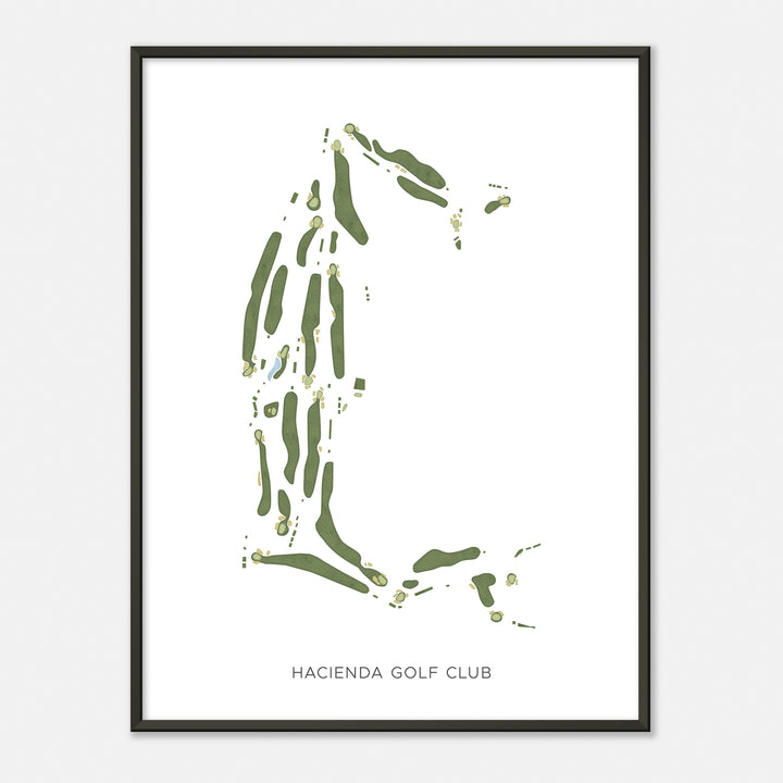 Print of Hacienda Golf Club Modern Map