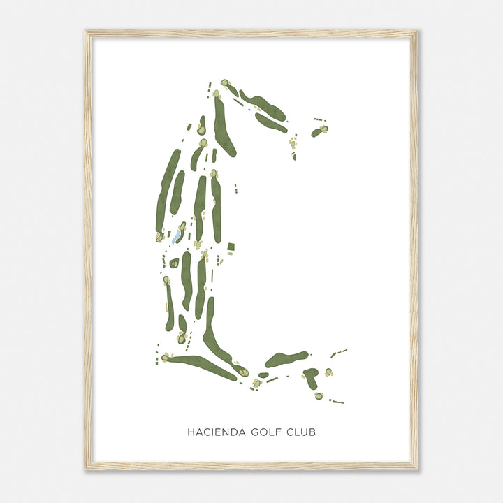 Print of Hacienda Golf Club Modern Map