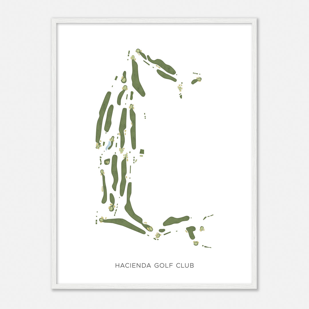 Print of Hacienda Golf Club Modern Map