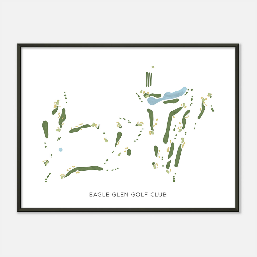 Print of Eagle Glen Golf Club Modern Map