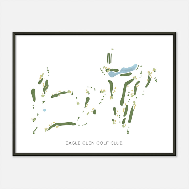 Print of Eagle Glen Golf Club Modern Map