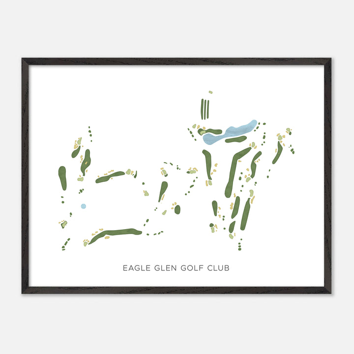 Print of Eagle Glen Golf Club Modern Map