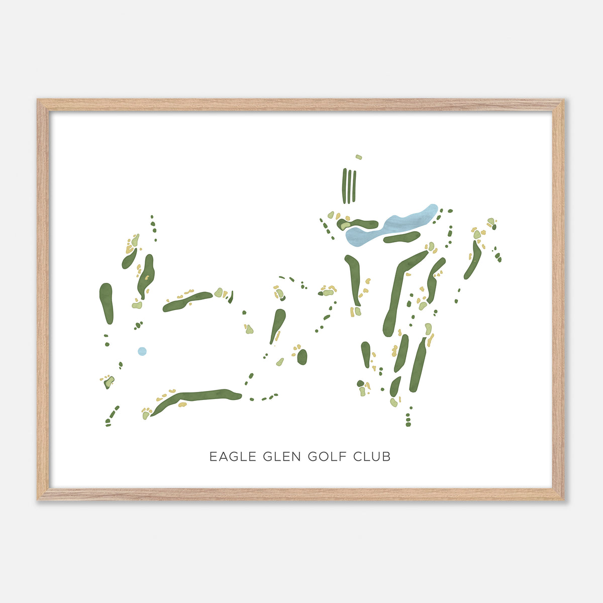 Print of Eagle Glen Golf Club Modern Map