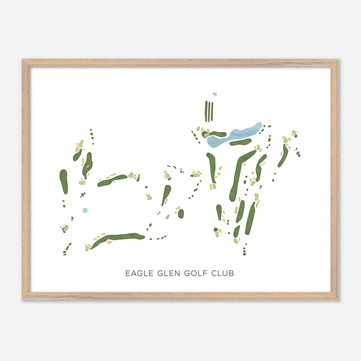 Print of Eagle Glen Golf Club Modern Map