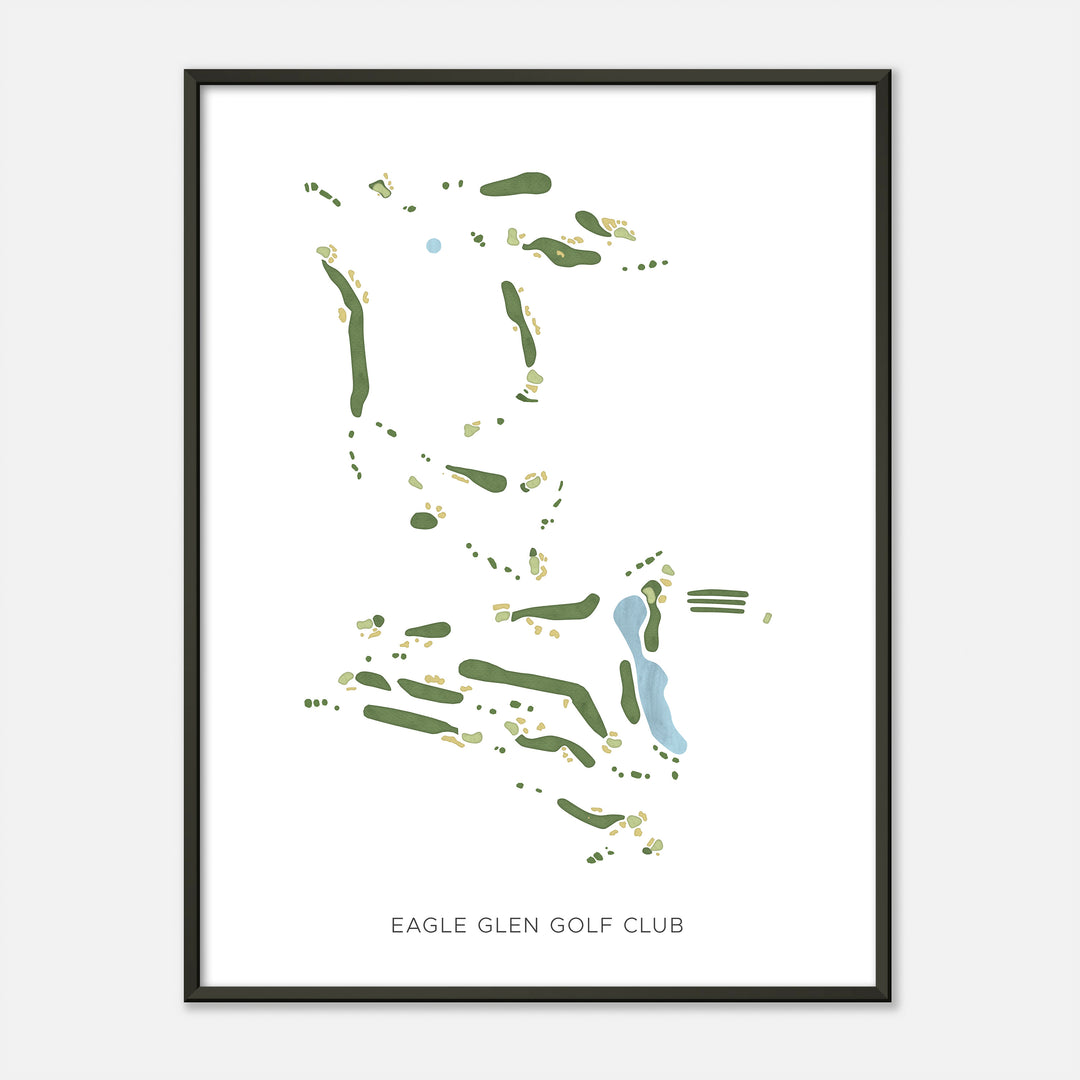 Print of Eagle Glen Golf Club Modern Map