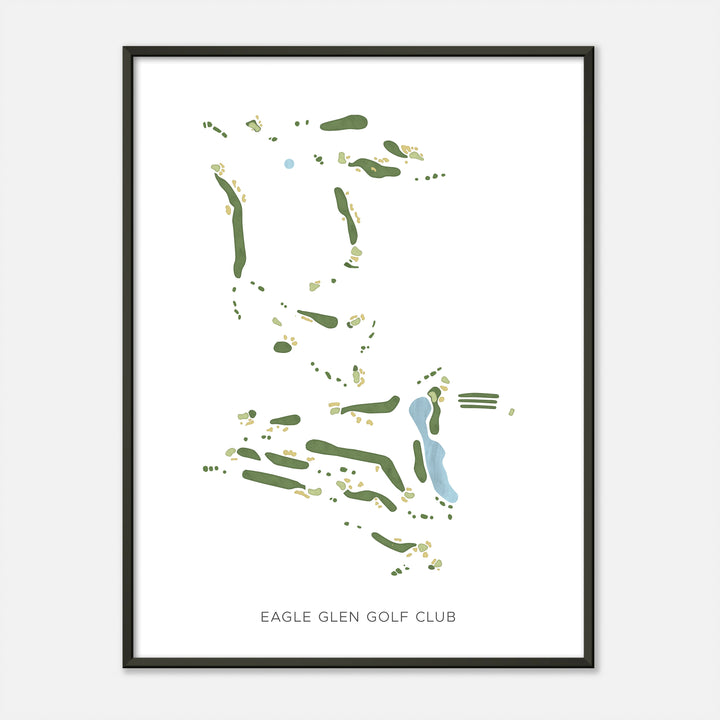 Print of Eagle Glen Golf Club Modern Map