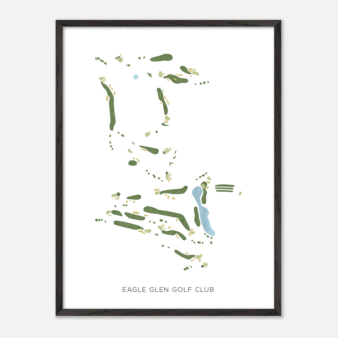 Print of Eagle Glen Golf Club Modern Map