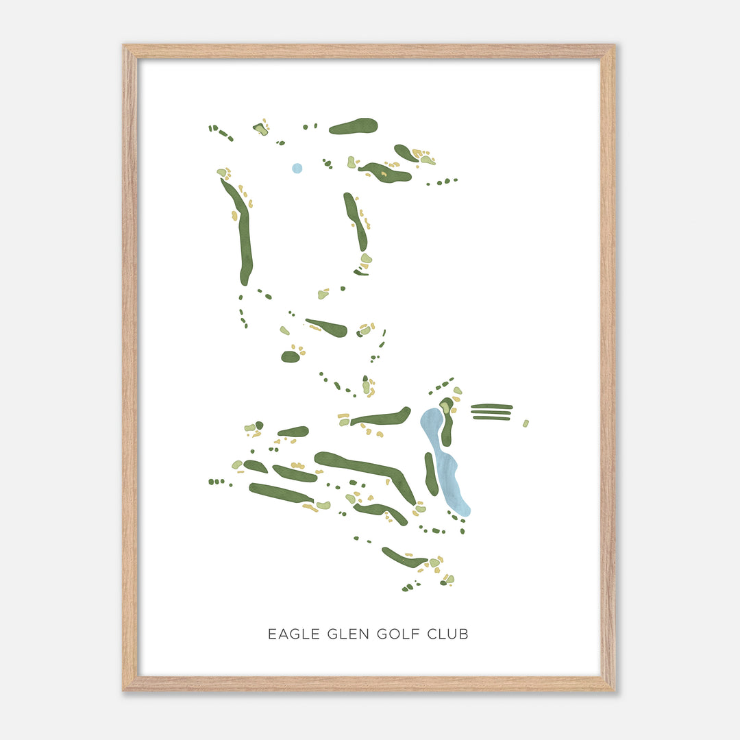 Print of Eagle Glen Golf Club Modern Map