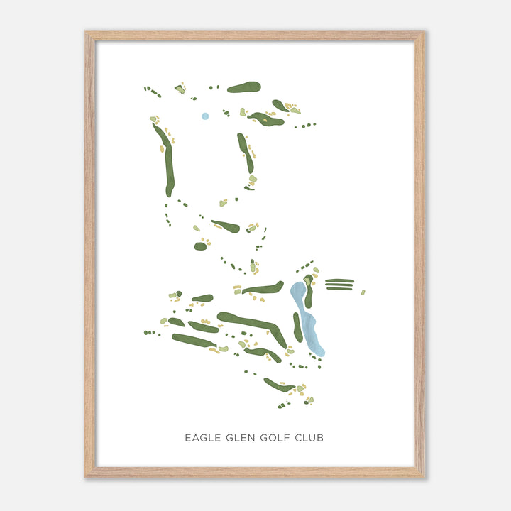 Print of Eagle Glen Golf Club Modern Map