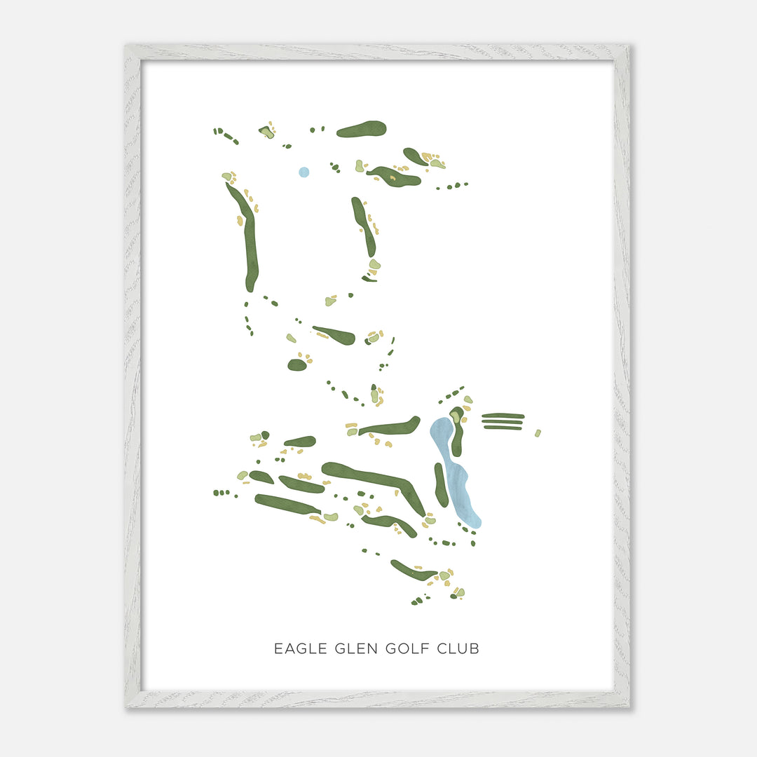 Print of Eagle Glen Golf Club Modern Map