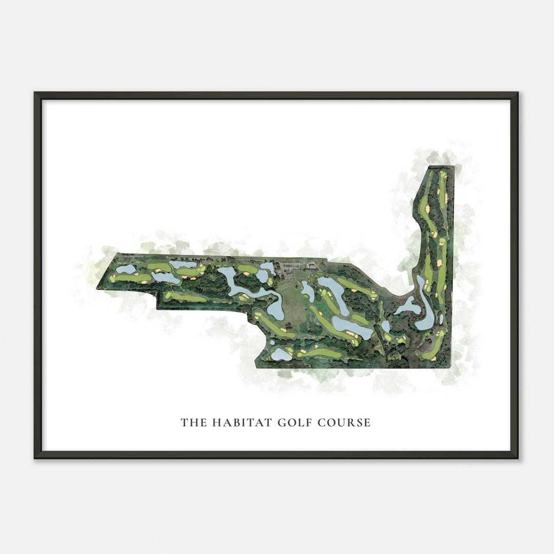 Print of The Habitat Golf Course Classic Map