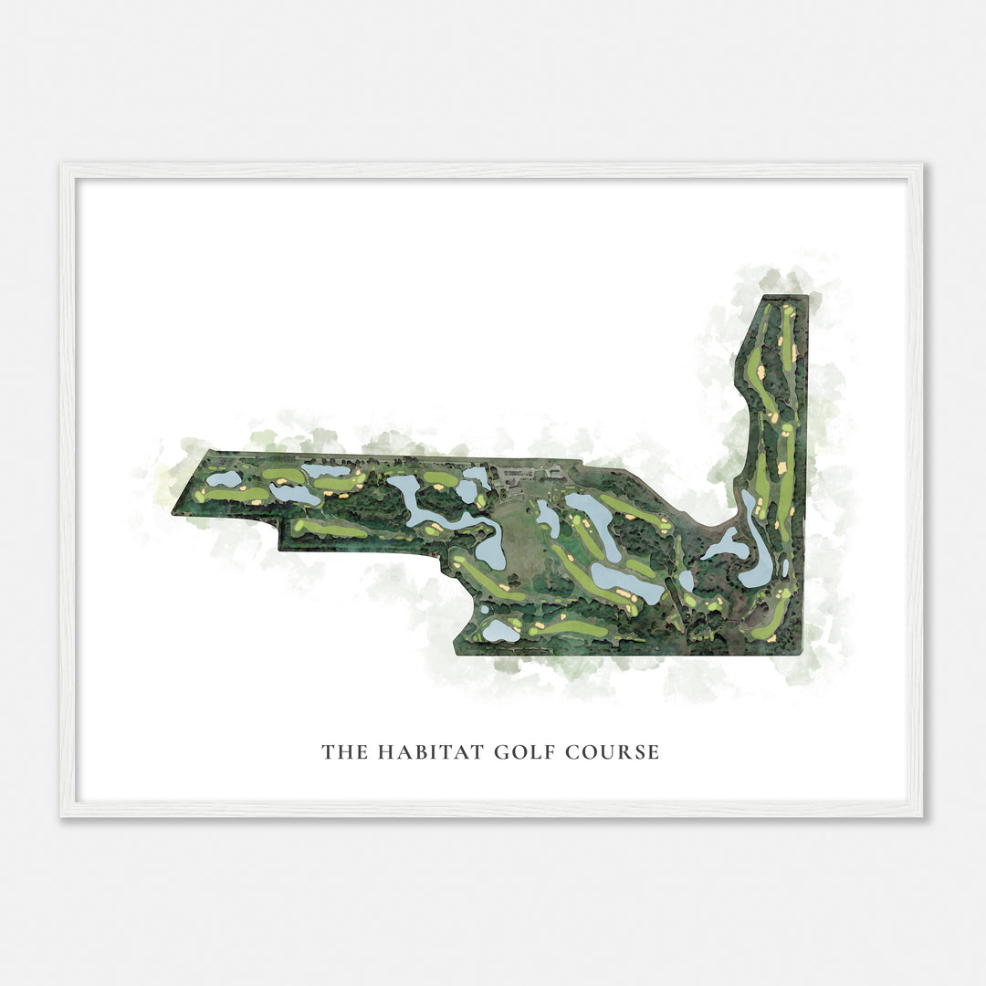 Print of The Habitat Golf Course Classic Map