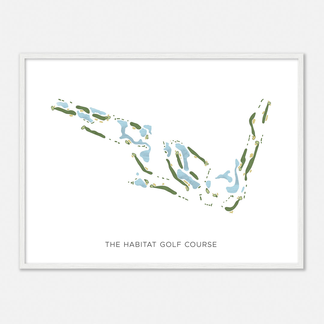 Print of The Habitat Golf Course Modern Map