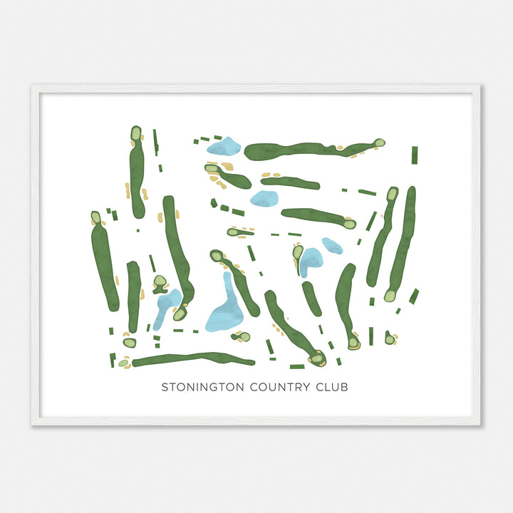 Print of Stonington Country Club Modern Map