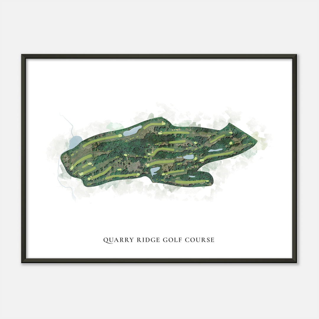 Print of Quarry Ridge Golf Course Classic Map