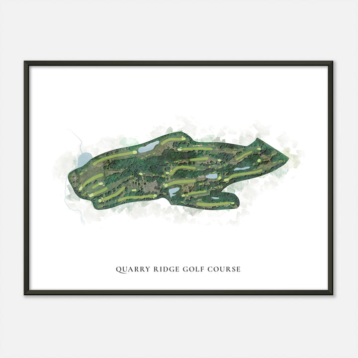 Print of Quarry Ridge Golf Course Classic Map