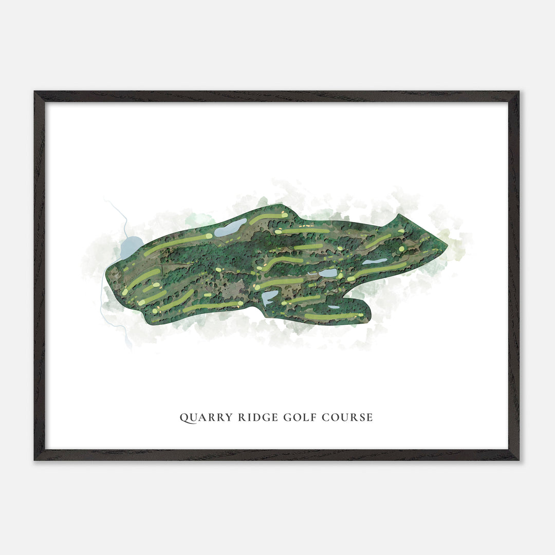 Print of Quarry Ridge Golf Course Classic Map