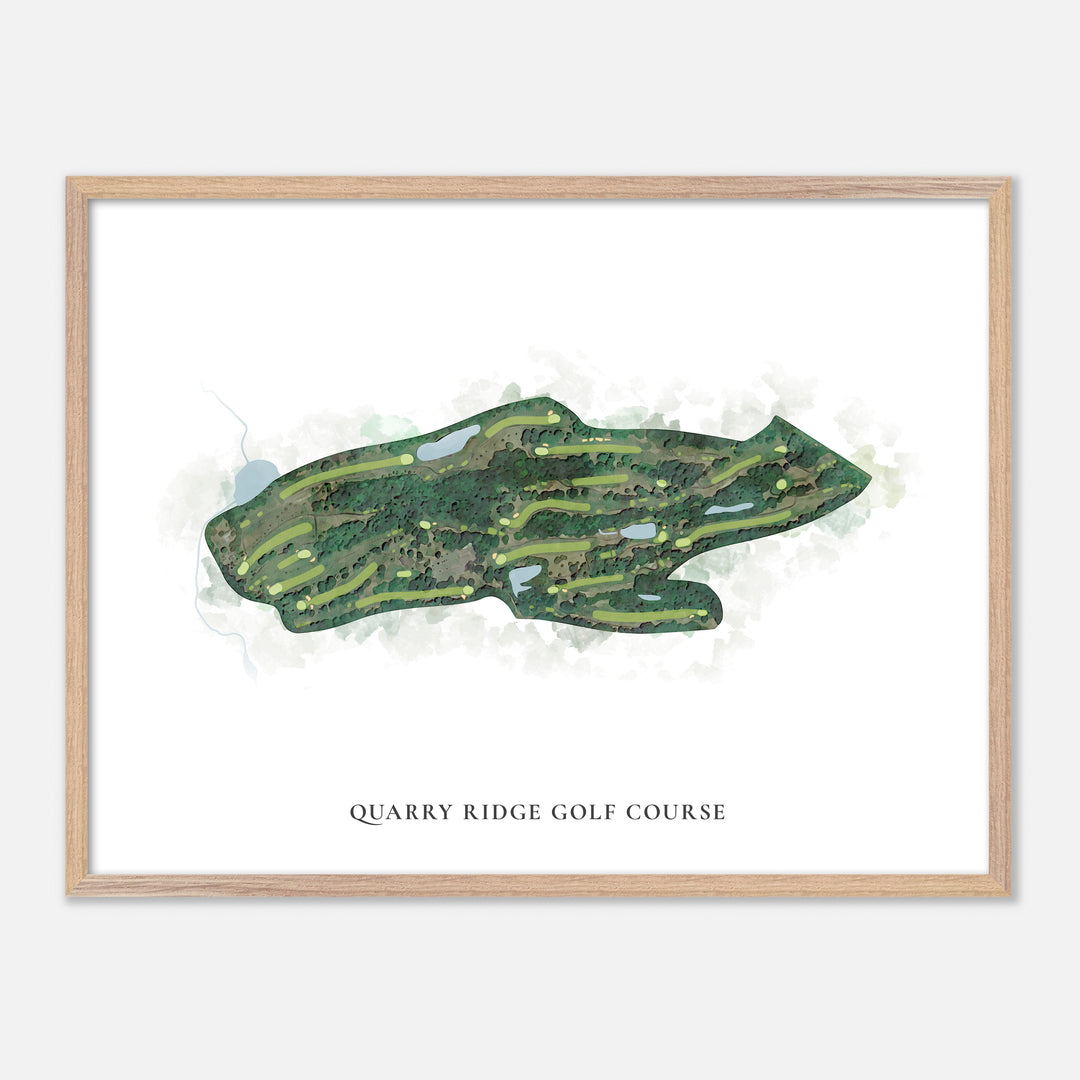 Print of Quarry Ridge Golf Course Classic Map