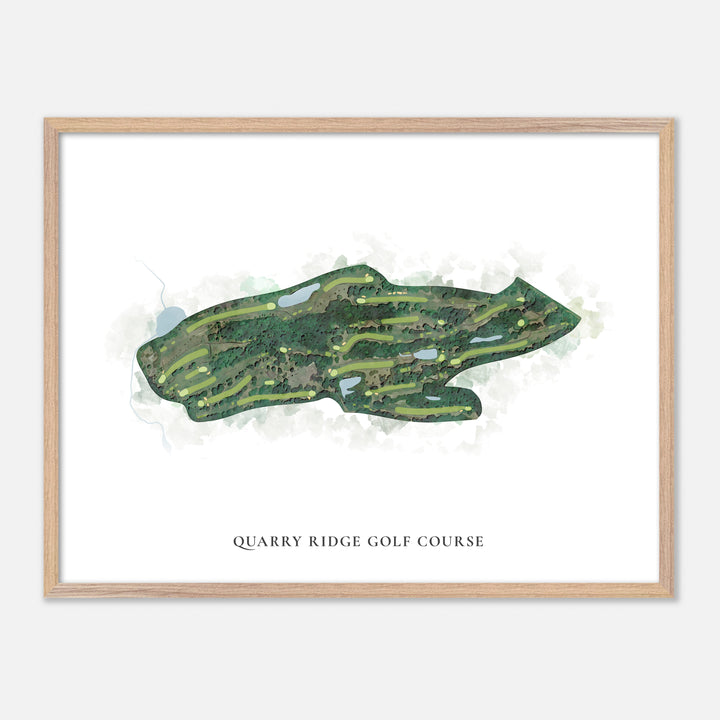 Print of Quarry Ridge Golf Course Classic Map