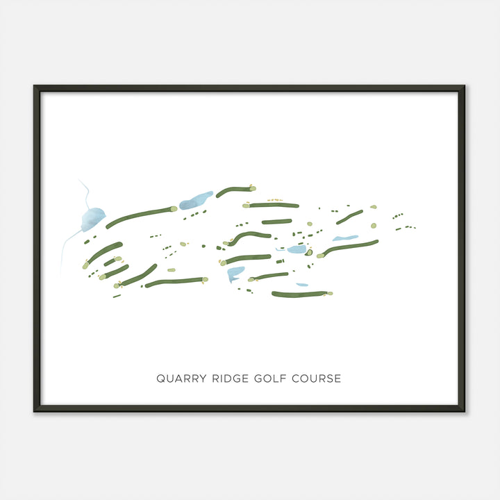 Print of Quarry Ridge Golf Course Modern Map