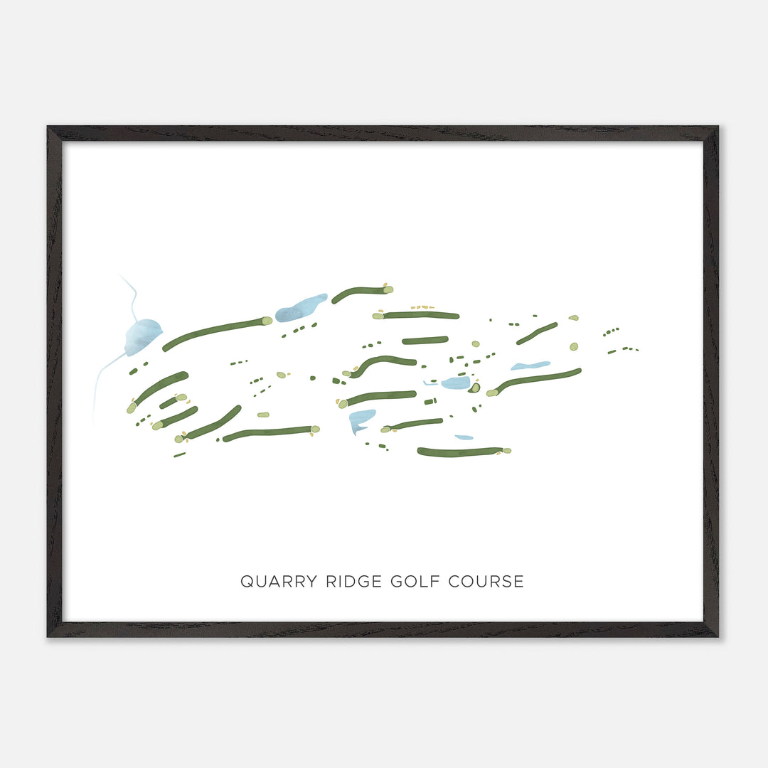 Print of Quarry Ridge Golf Course Modern Map