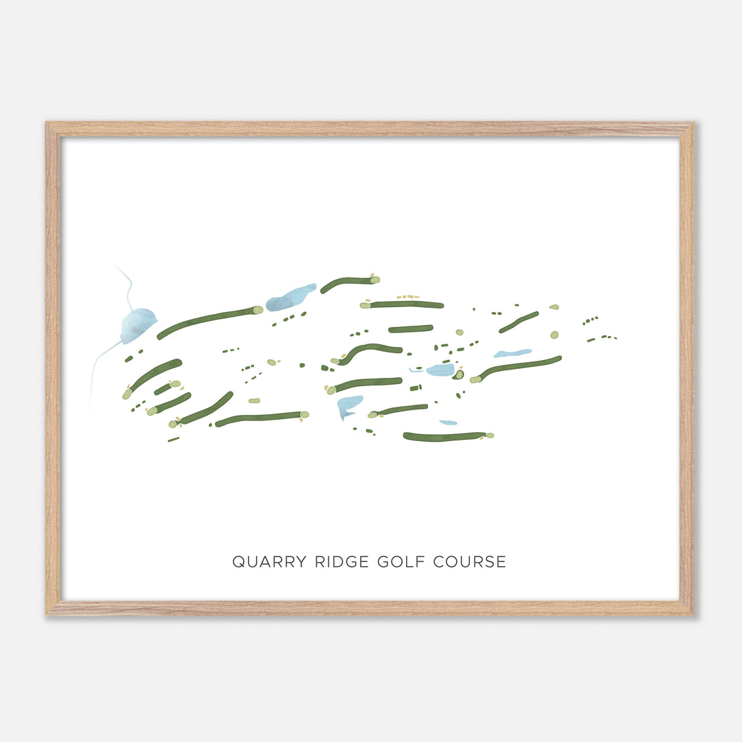 Print of Quarry Ridge Golf Course Modern Map