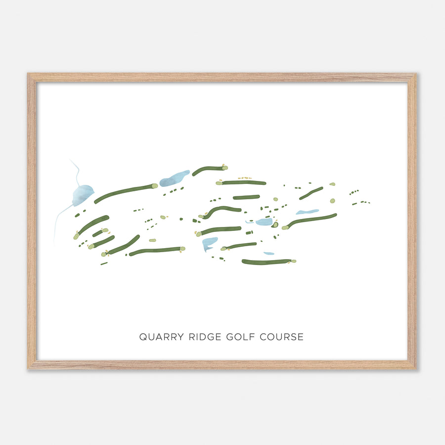 Print of Quarry Ridge Golf Course Modern Map